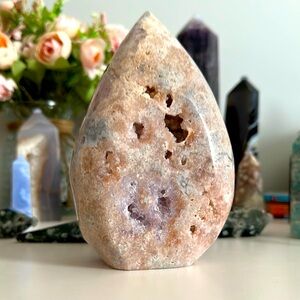 Massive Pink Amethyst Tear Drop